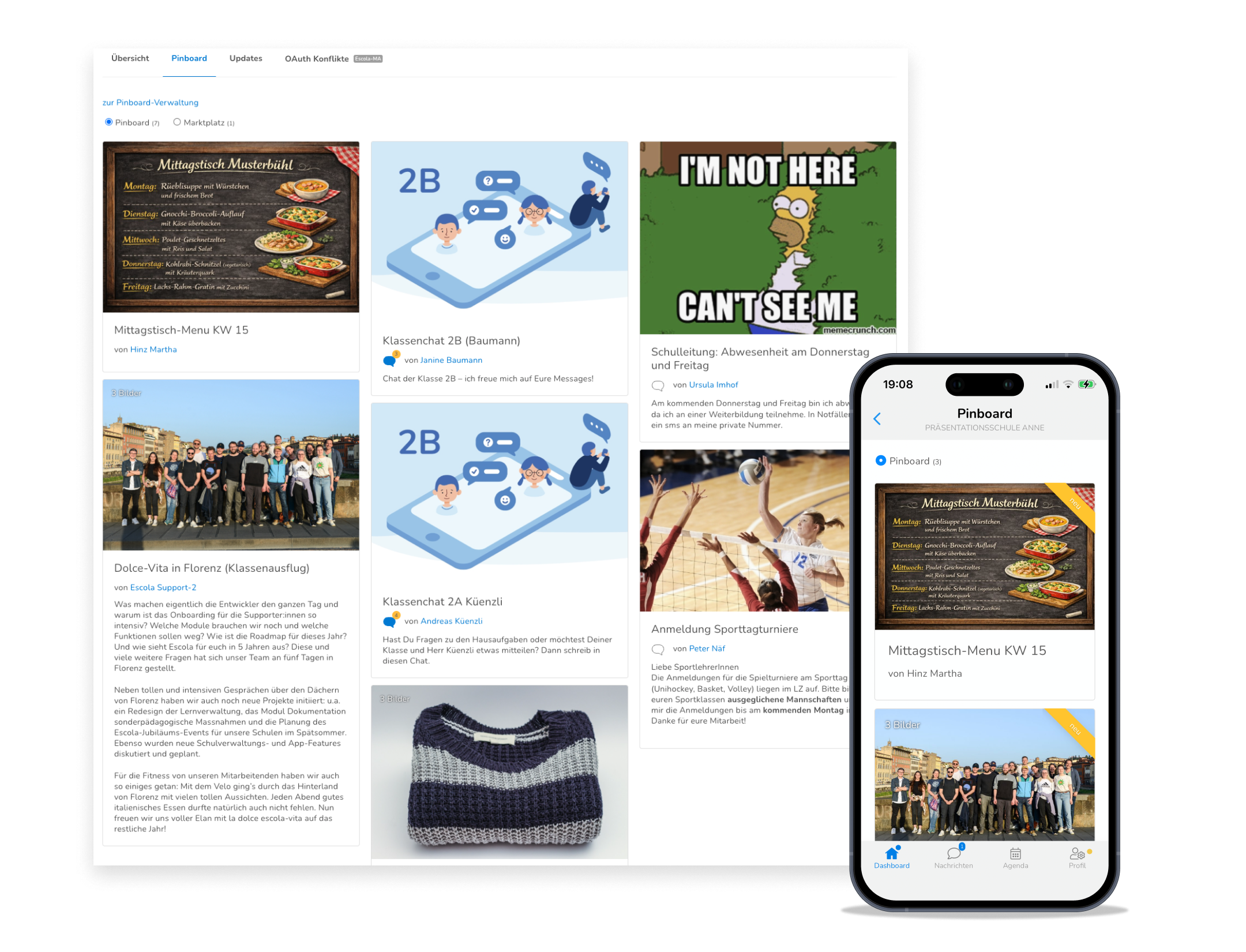 Pinboard checken