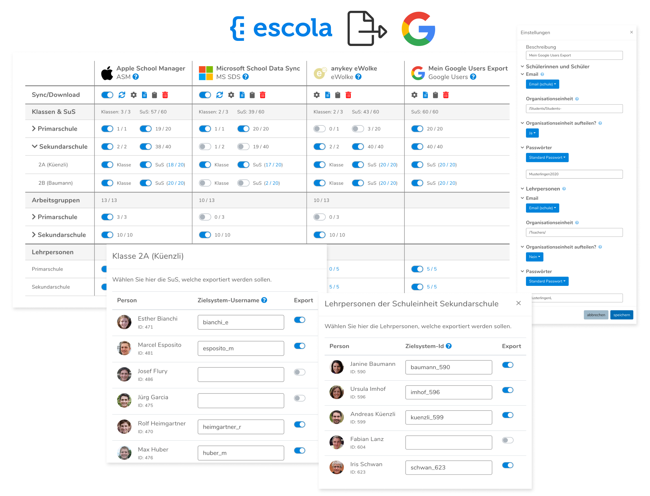Google Users Export