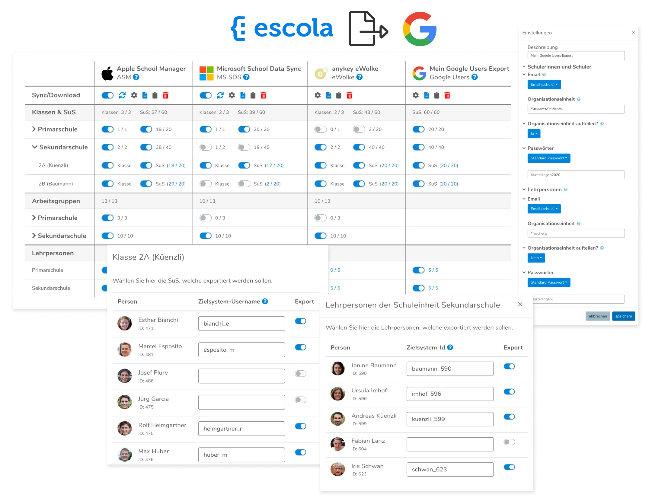 Google Users Export