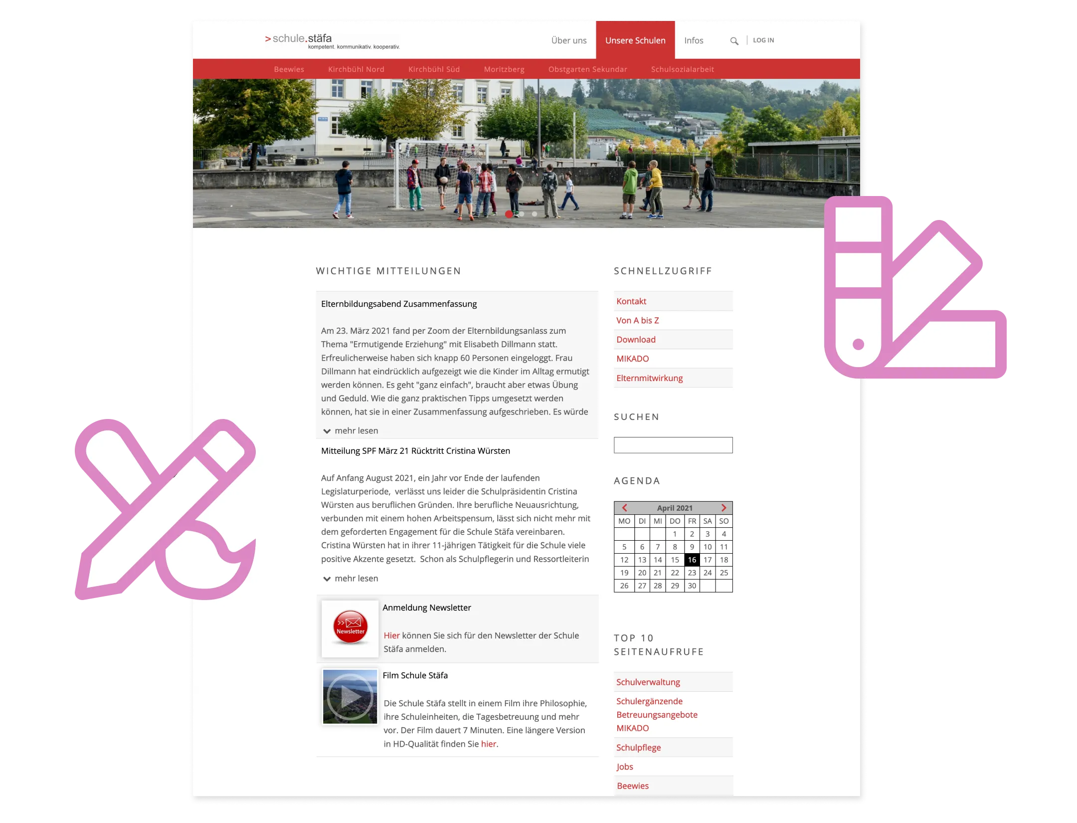 Individuelles Webseiten-Konzept