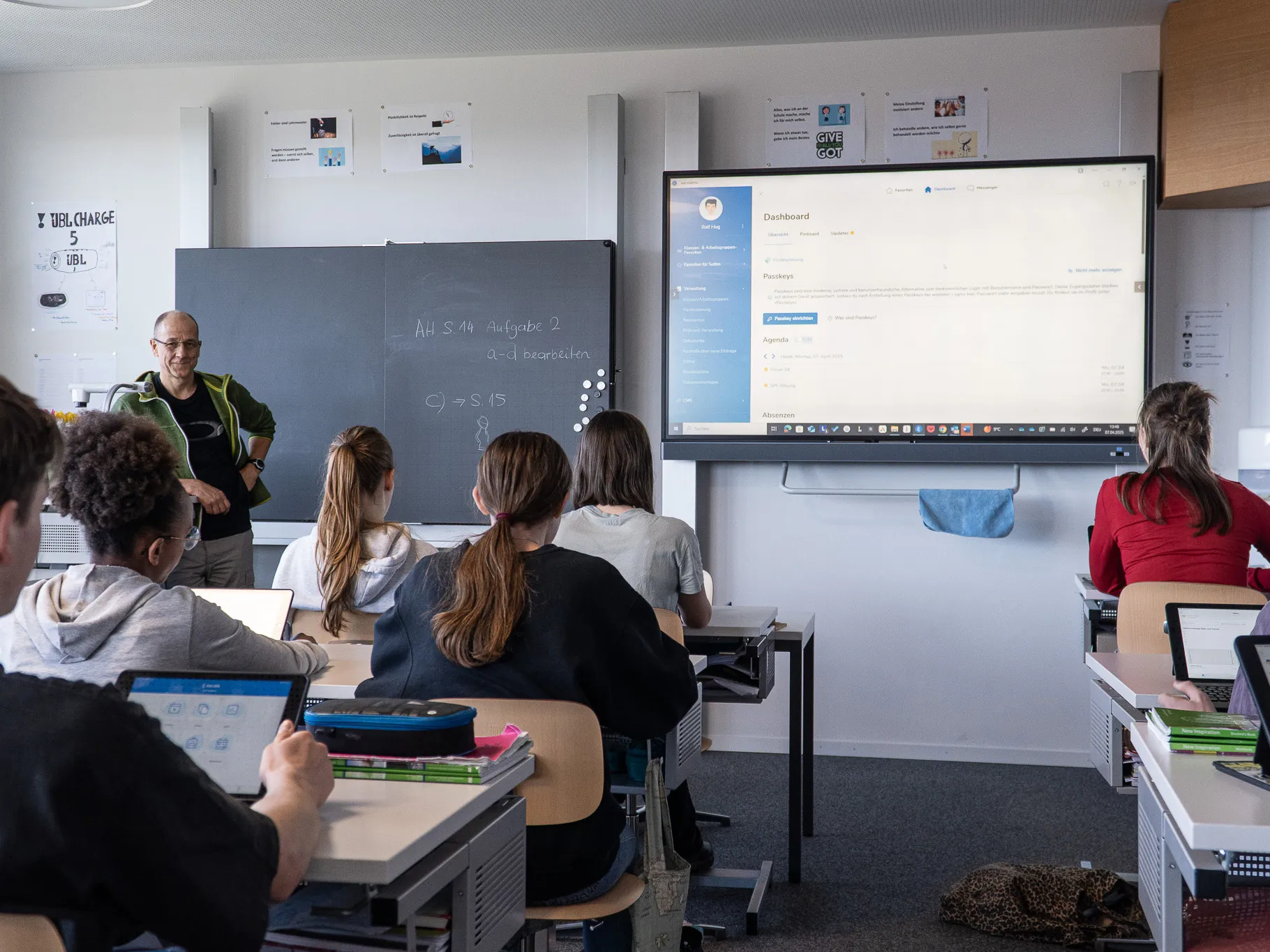Onboarding mit Escola an der Sek Mättmi
