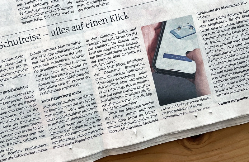 Elternabende, Noten, Schulreise – alles auf einen Klick